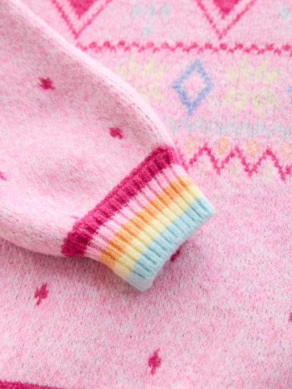 Little Bird Pink Heart Family Christmas Jumper - image 9