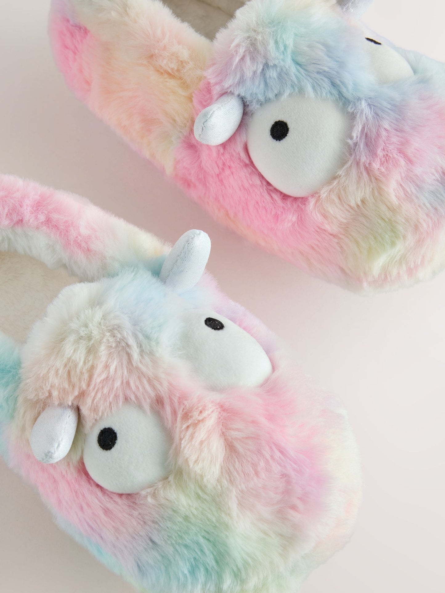 Rainbow Monster Character Mule Slippers image 3