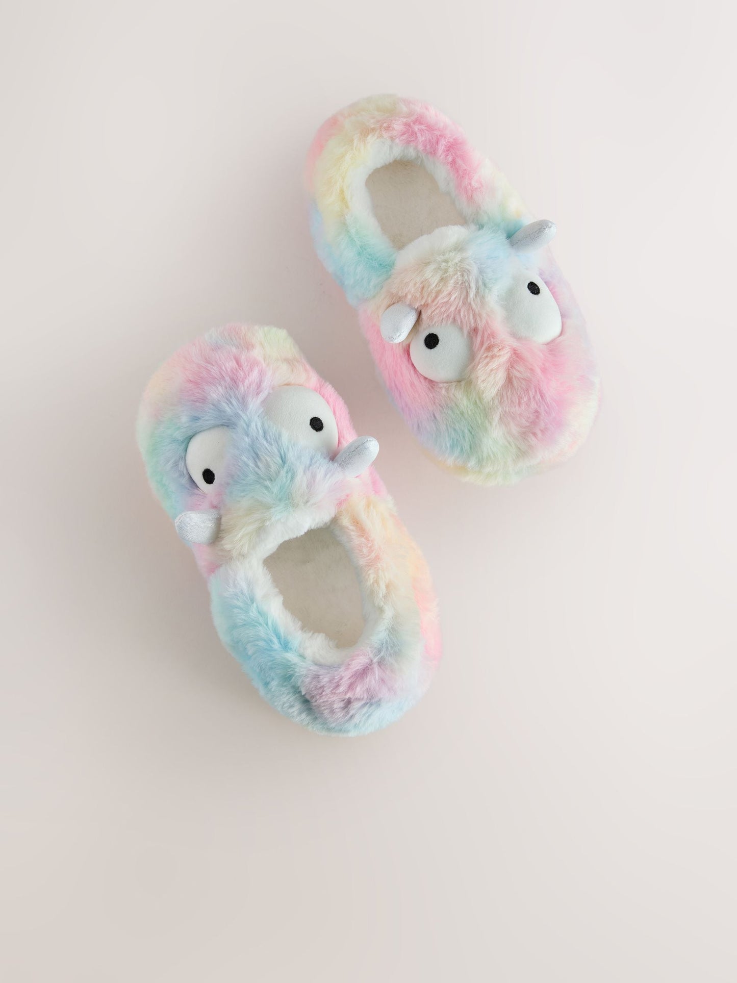 Rainbow Monster Character Mule Slippers image 4
