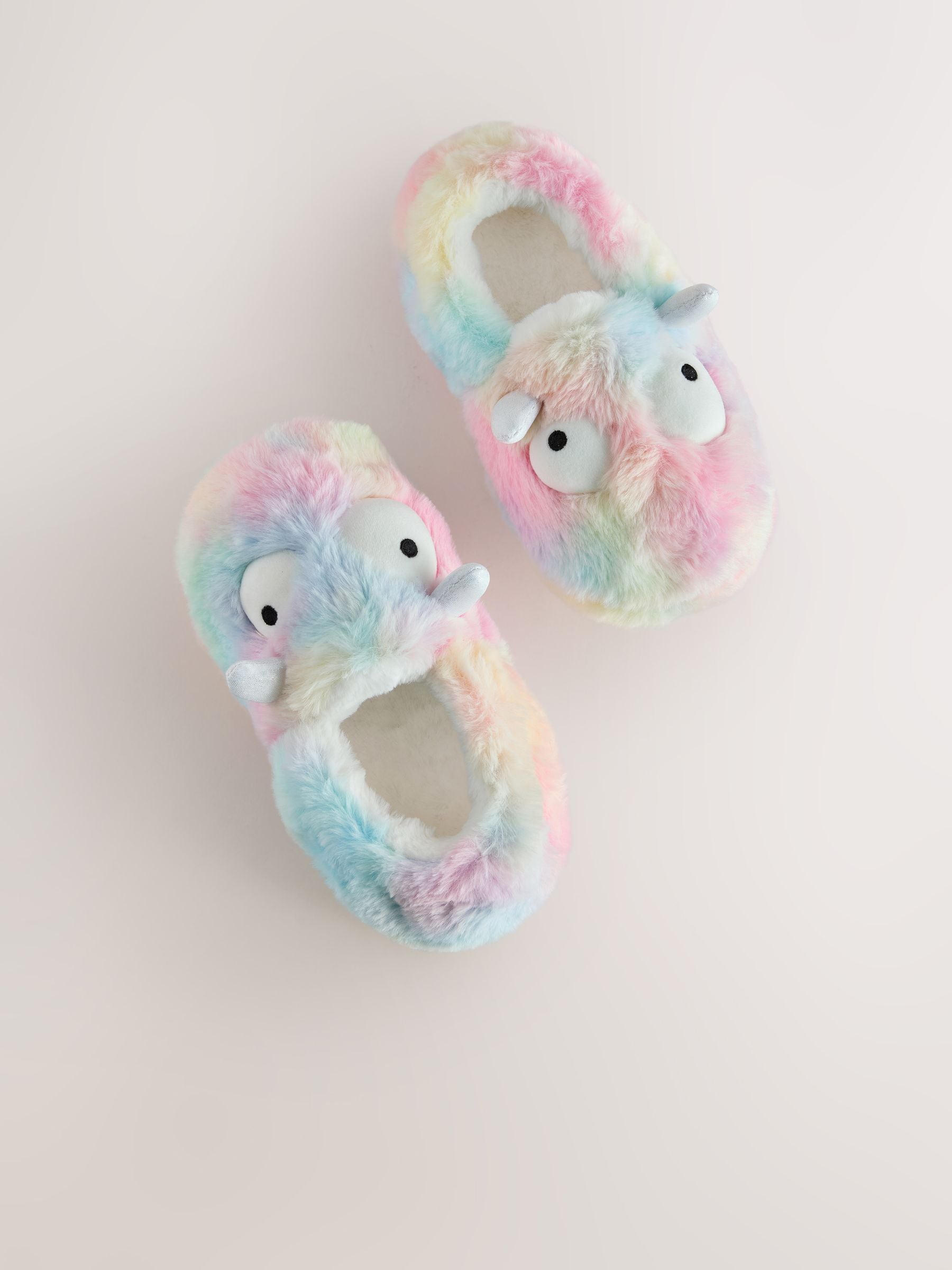 Rainbow Monster Character Mule Slippers image 4
