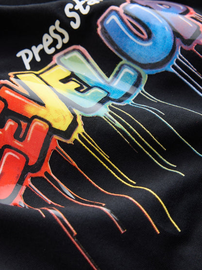 Rainbow Black Gamer Long Sleeve Pyjamas 2 Pack (3-16yrs) - image 6