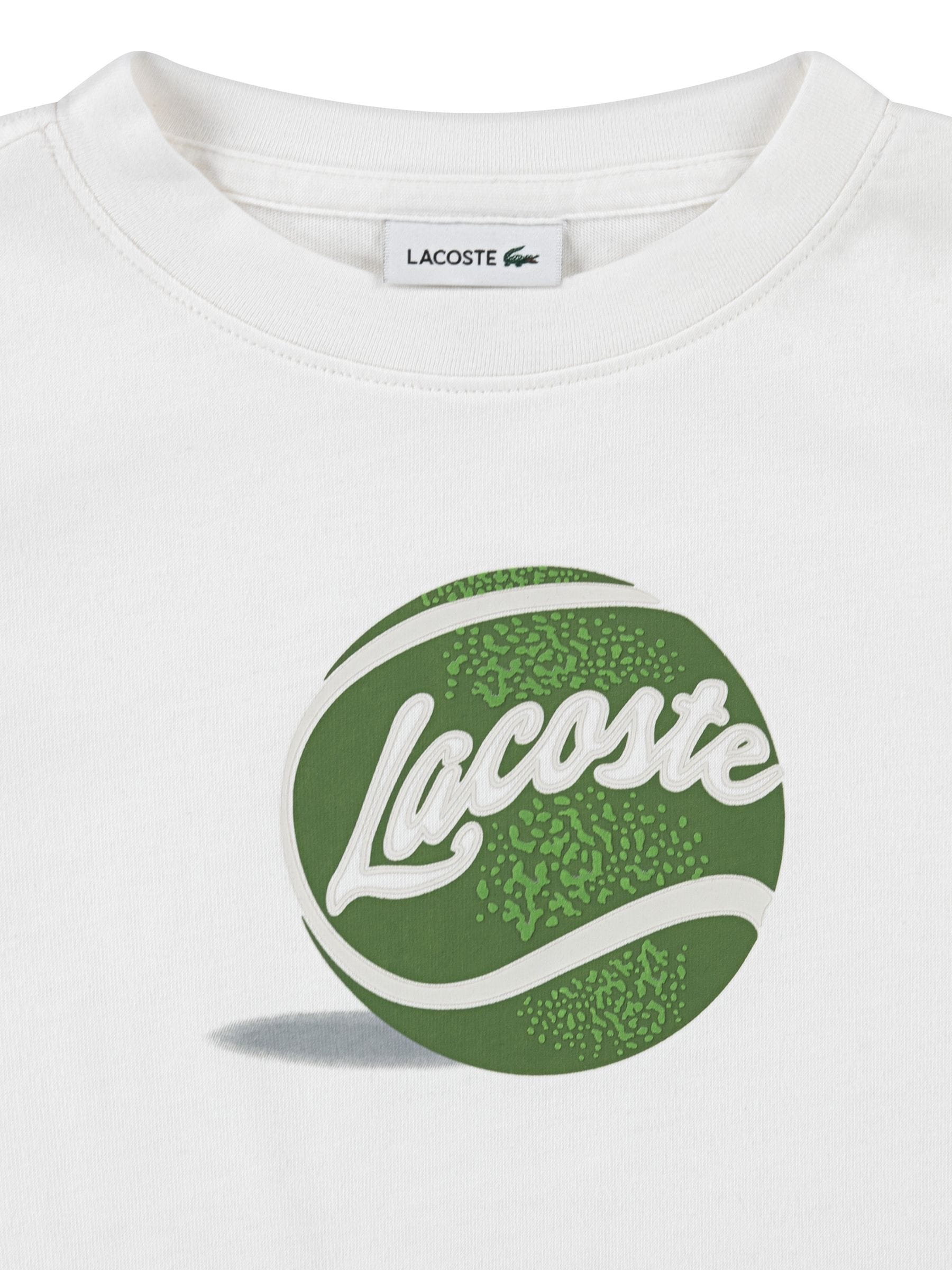 Lacoste White Tennis Ball T-Shirt image 6
