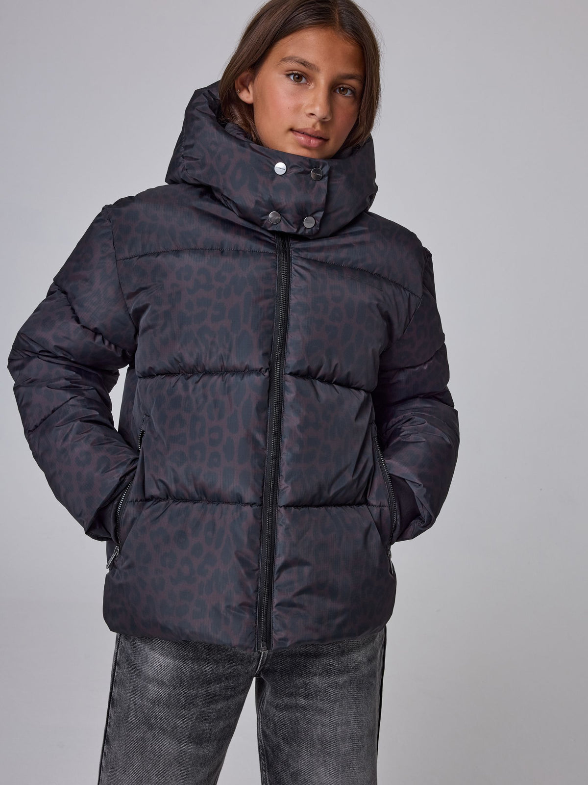 smALLSAINTS Brown Leopard Padded Coat - image 1