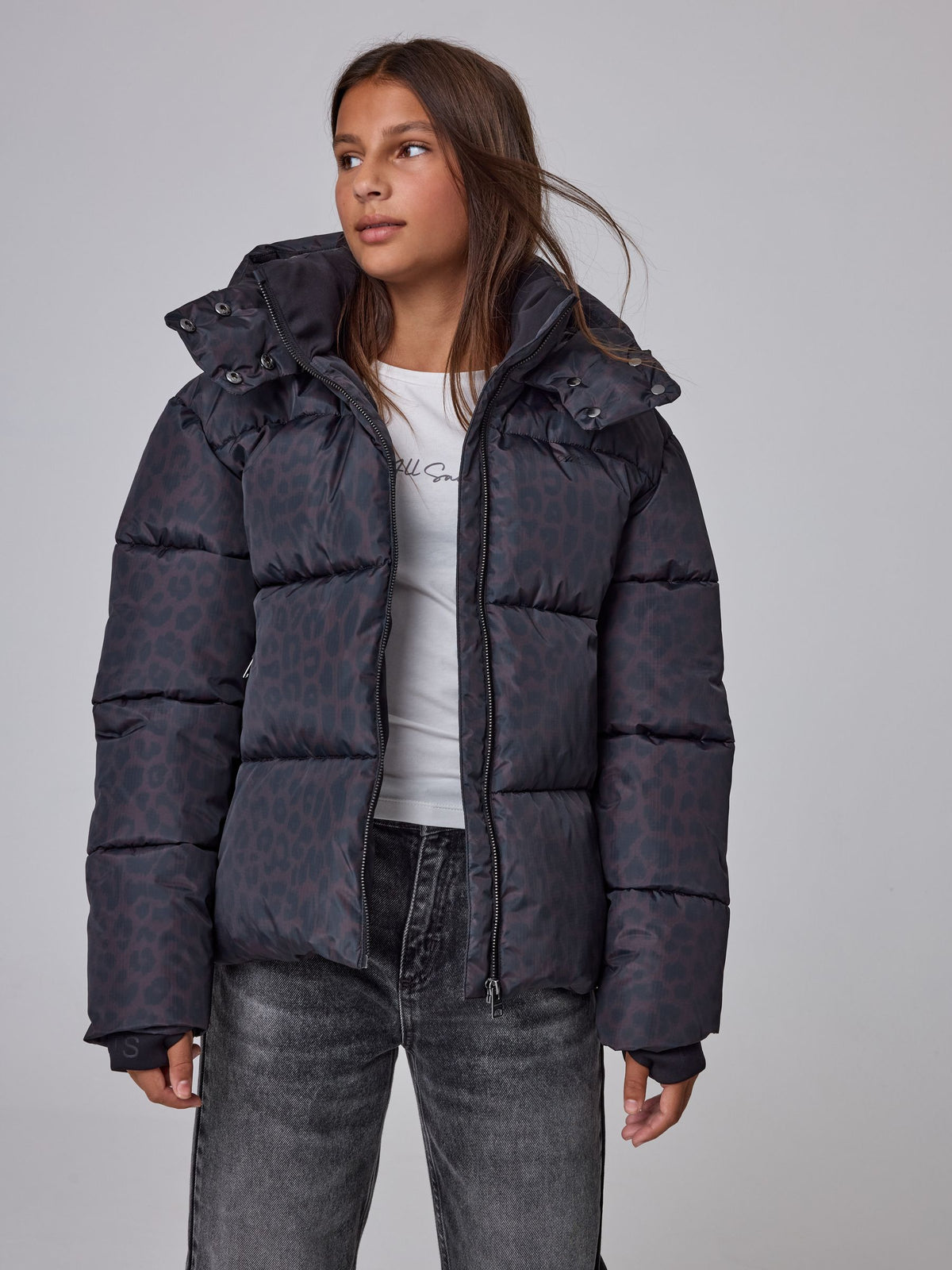smALLSAINTS Brown Leopard Padded Coat - image 2