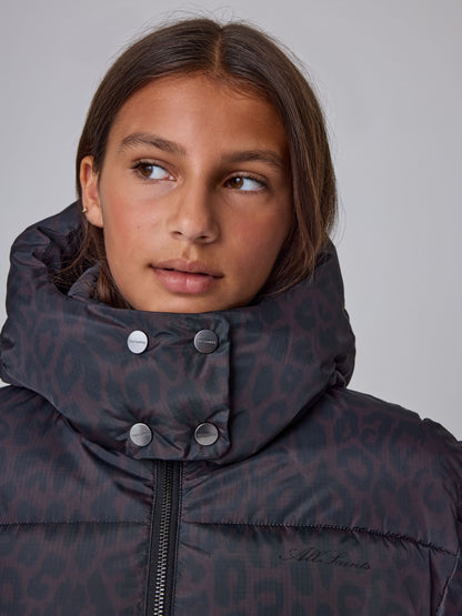 smALLSAINTS Brown Leopard Padded Coat - image 4