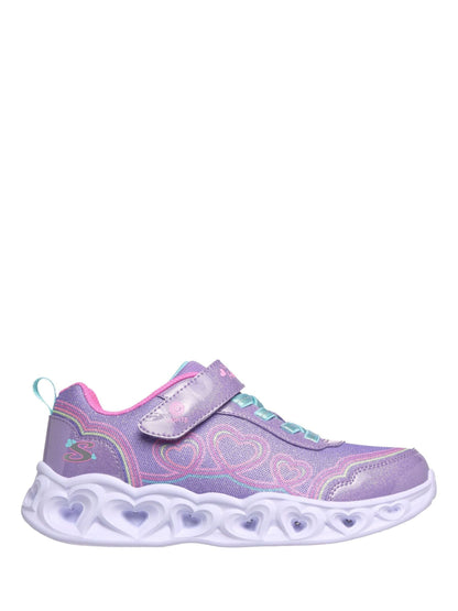 Skechers Pink Heart Light Trainers - image 1