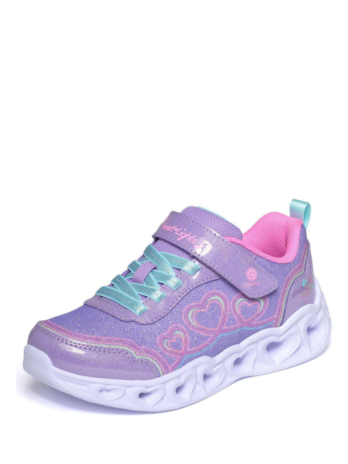 Skechers Pink Heart Light Trainers - image 4
