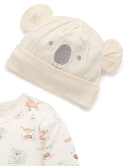 Purebaby Natural Hat Set 3 Piece image 6