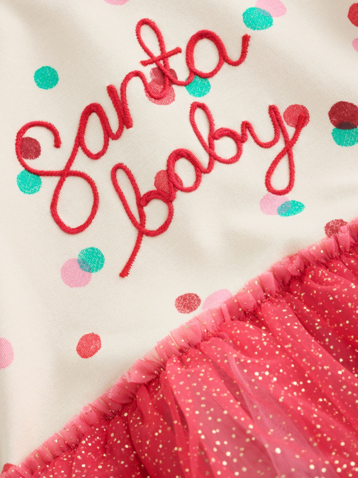 Red/White Christmas Tutu Baby Sleepsuit (0mths-2yrs) - image 5
