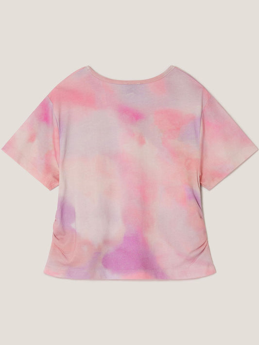 Monsoon Pink Palm Print Ombré T-Shirt image 2