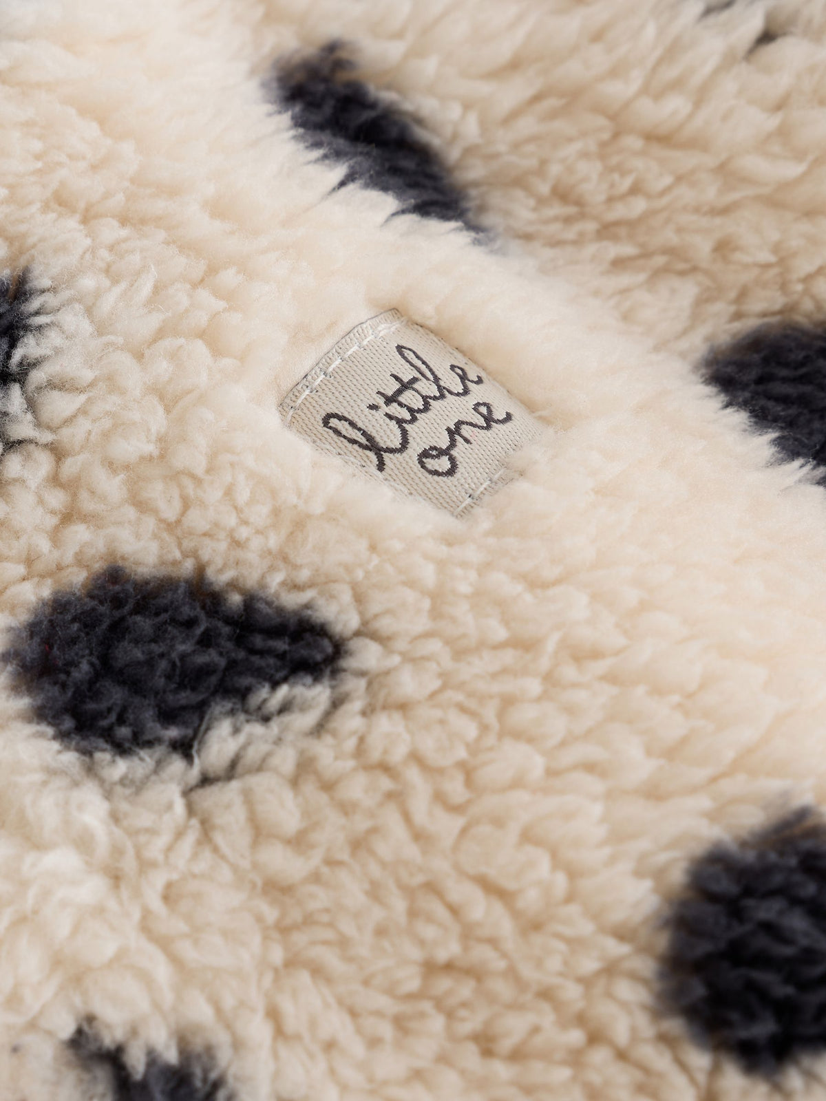 Black/White Dalmation Fleece Two Way Zip Baby Sleepsuit - image 7