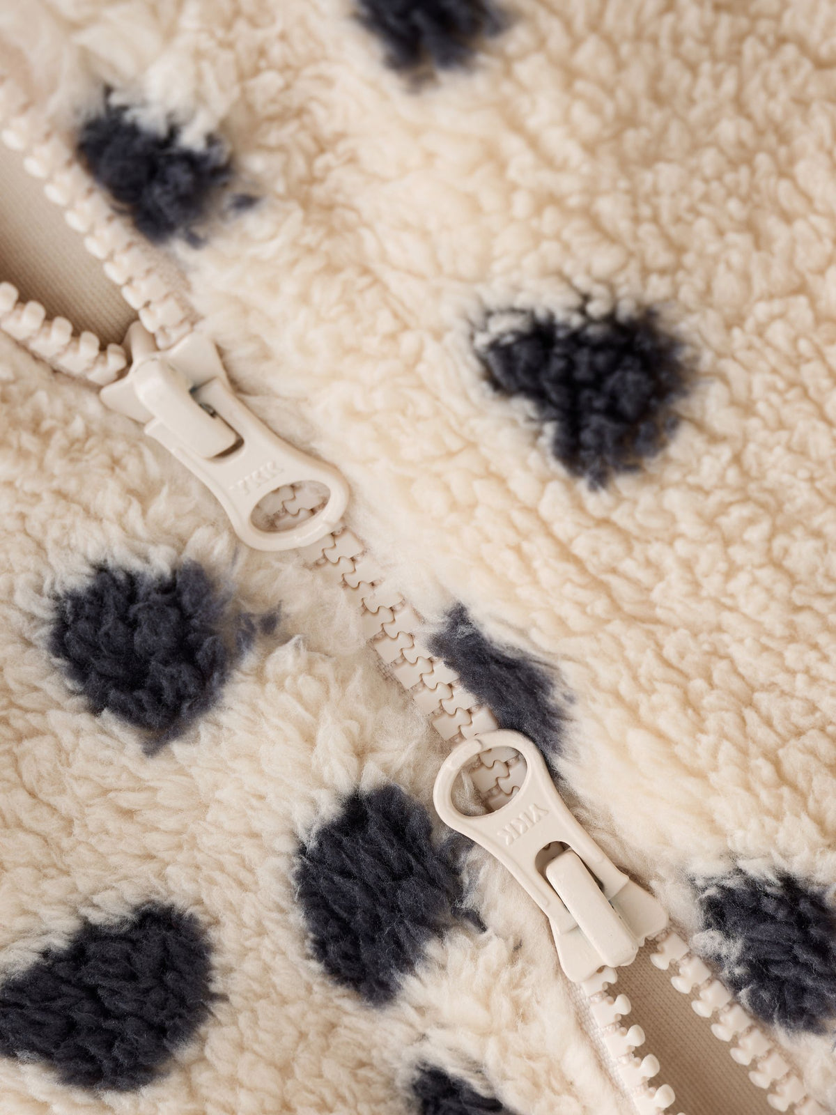 Black/White Dalmation Fleece Two Way Zip Baby Sleepsuit - image 8
