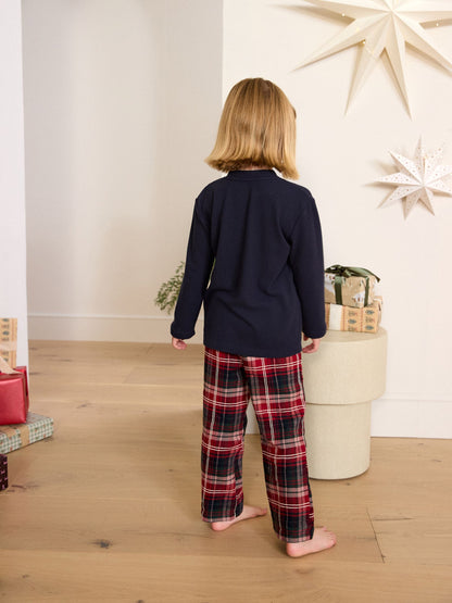 Red/Navy Check Christmas Matching Family Pyjamas (1.5-16yrs) - image 5