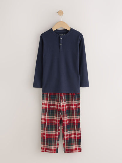 Red/Navy Check Christmas Matching Family Pyjamas (1.5-16yrs) - image 6