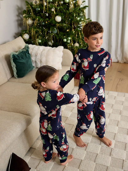 Navy Matching Family Christmas Pyjamas (9mths-16yrs) - image 1