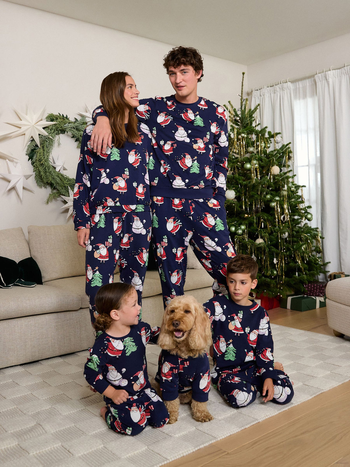 Navy Matching Family Christmas Pyjamas (9mths-16yrs) - image 5