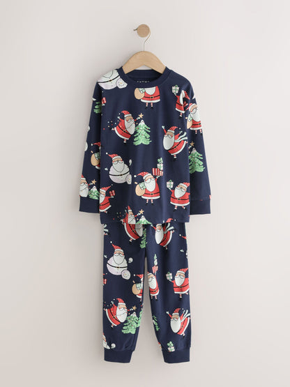 Navy Matching Family Christmas Pyjamas (9mths-16yrs) - image 6