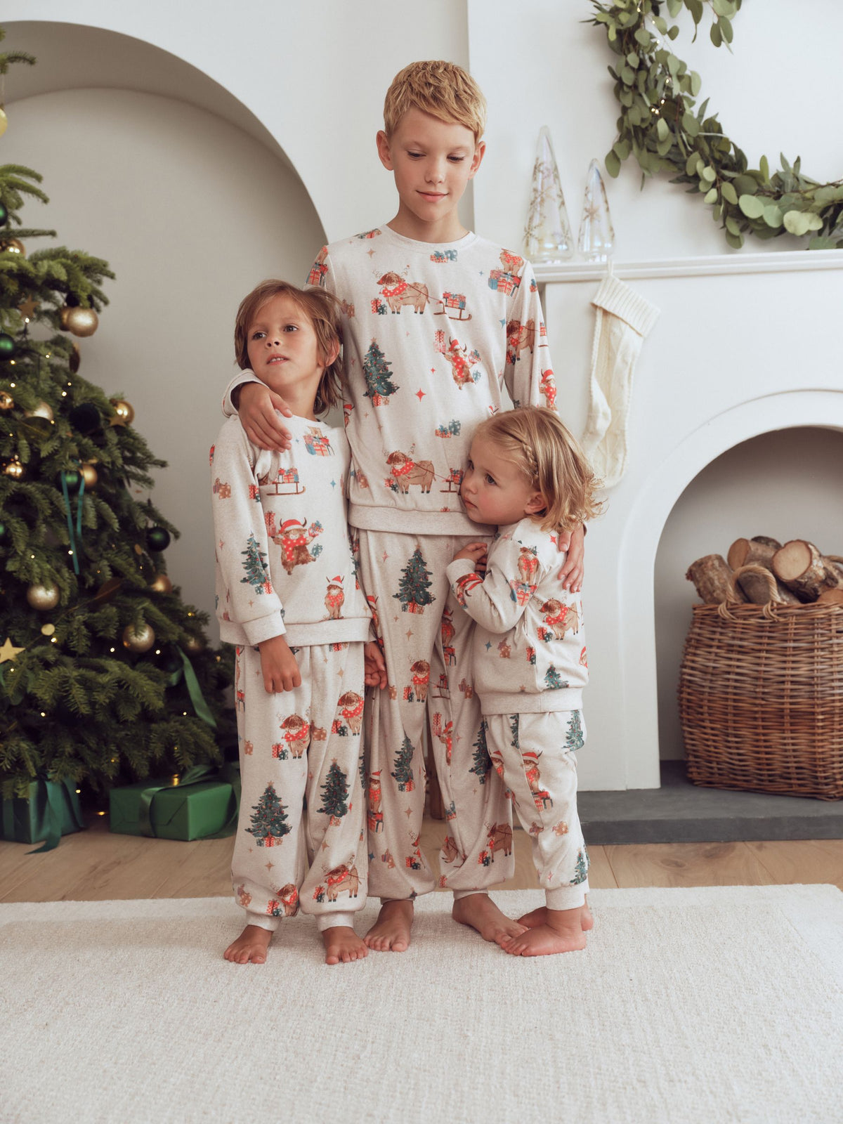 Oatmeal Hamish Matching Family Christmas Pyjamas (9mths-16yrs) - image 1