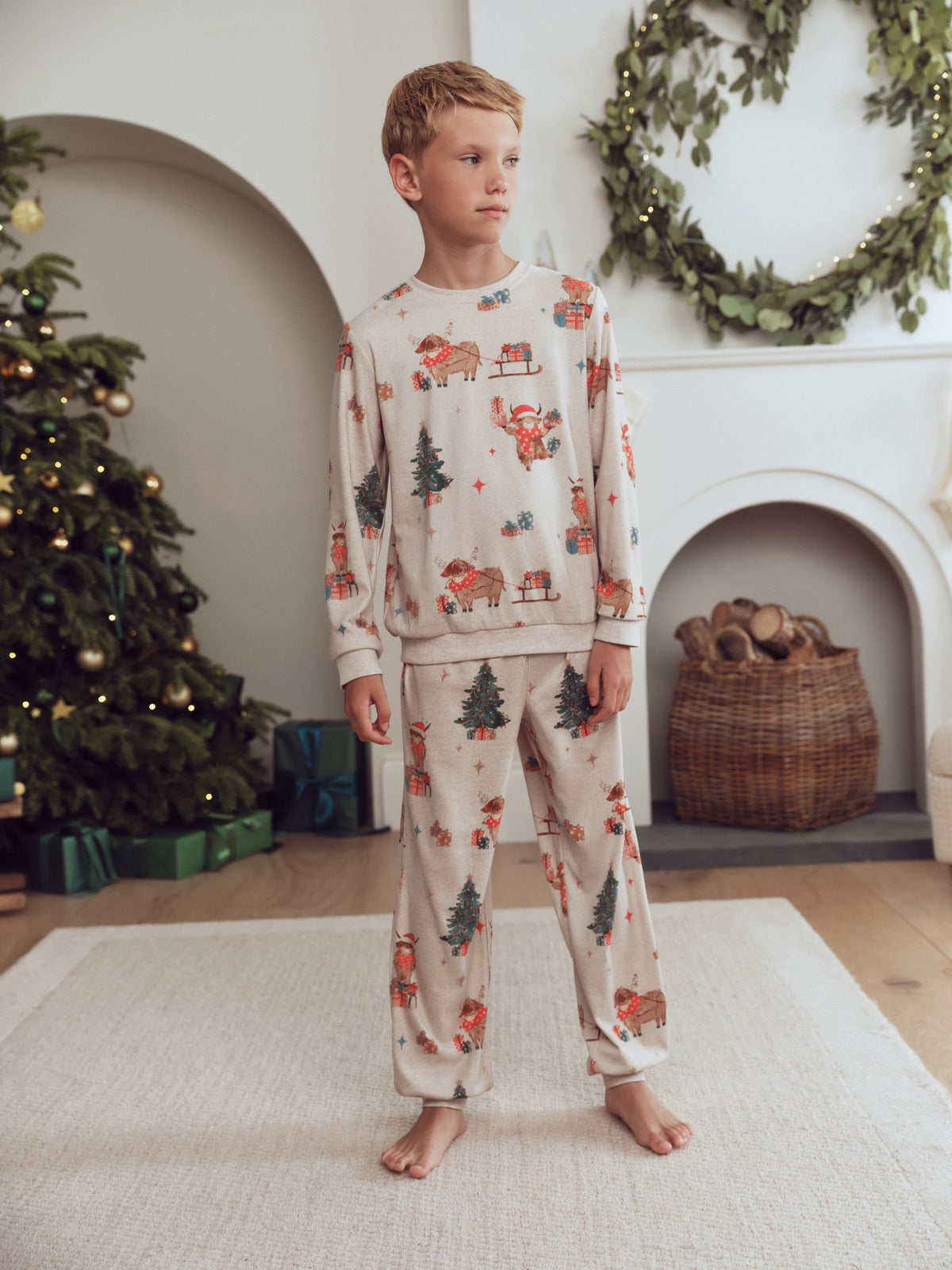 Oatmeal Hamish Matching Family Christmas Pyjamas (9mths-16yrs) - image 3