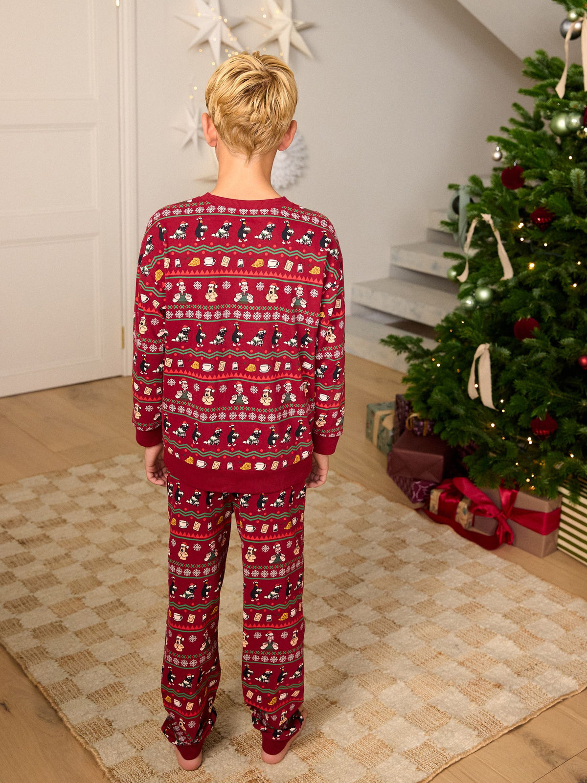 Red Wallace & Gromit Christmas Matching Family Pyjamas (1.5-16yrs) - image 2