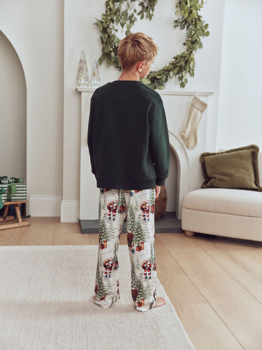 Green/Ecru Family Christmas Matching Pyjamas Set (12mths-16yrs) - image 2