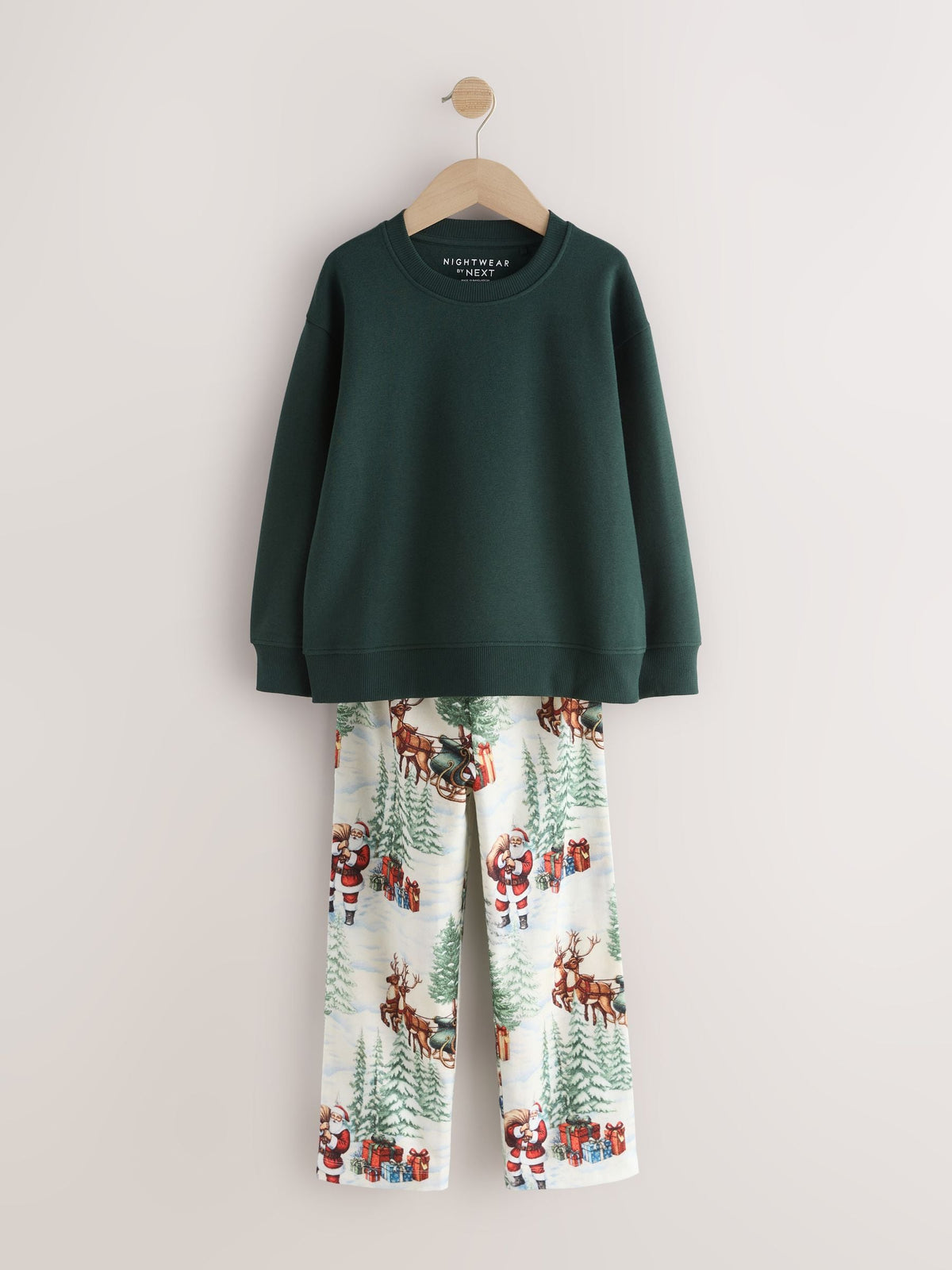 Green/Ecru Family Christmas Matching Pyjamas Set (12mths-16yrs) - image 6