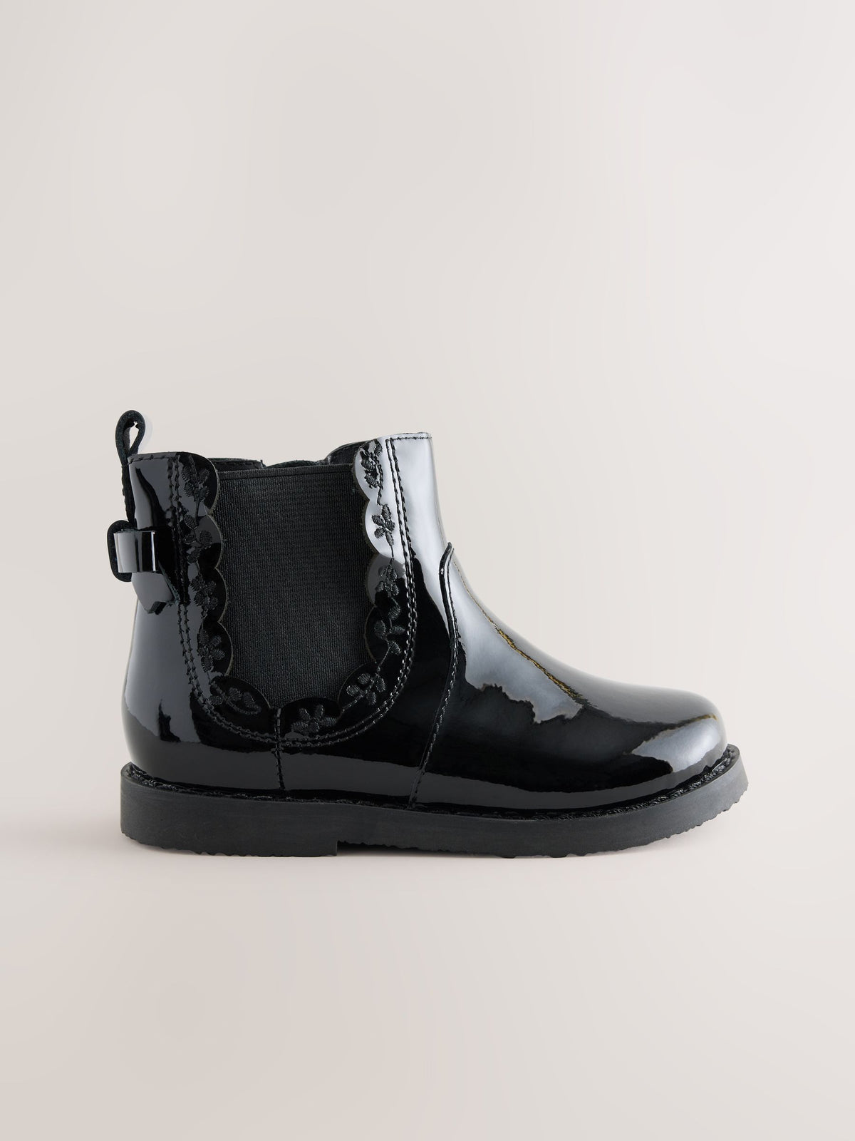 Dsiney Kidz - Black Bow Detail Chelsea Ankle Boots image 2