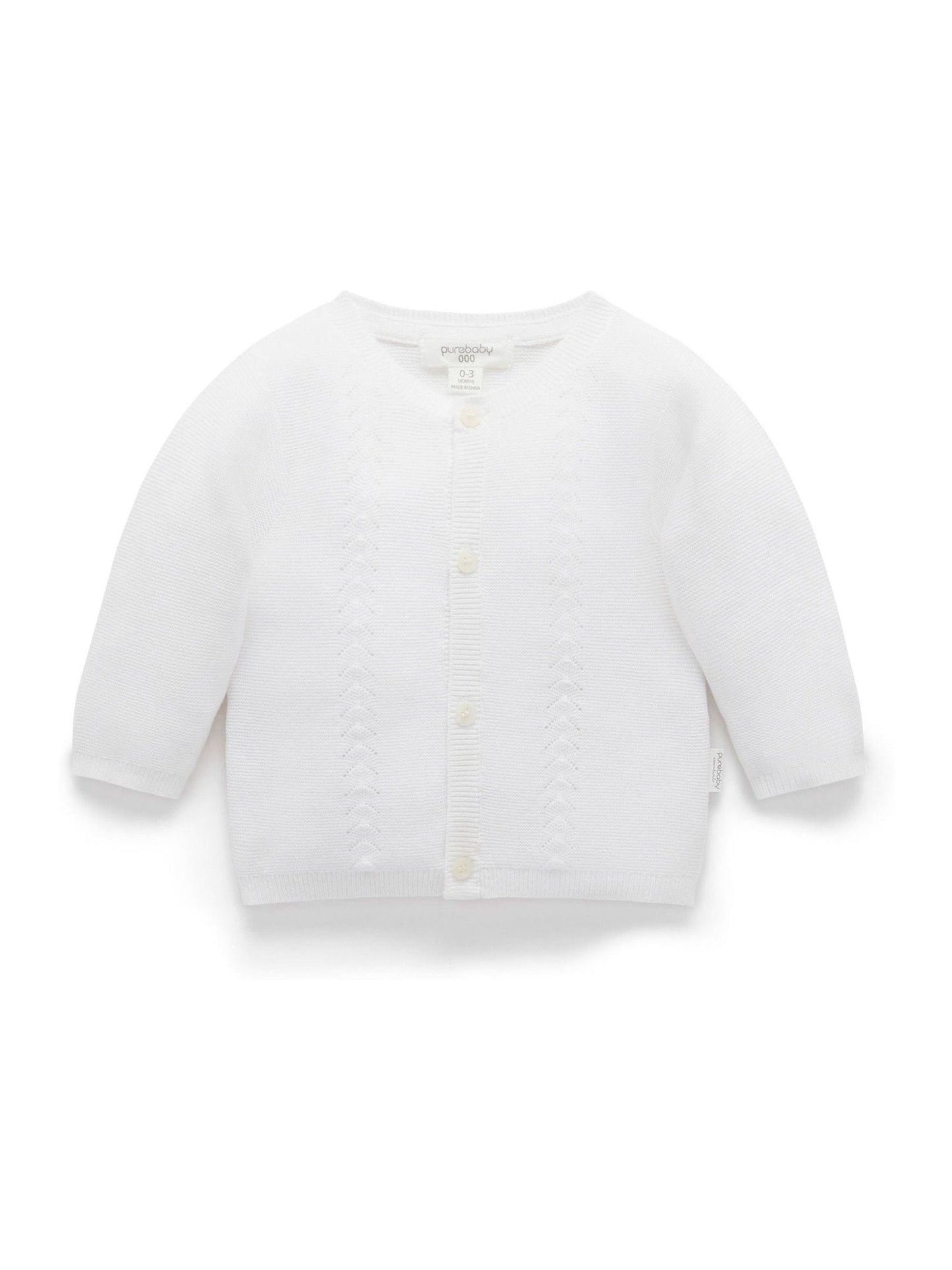 Dsiney Kidz - Purebaby White Layette Cardigan image 1