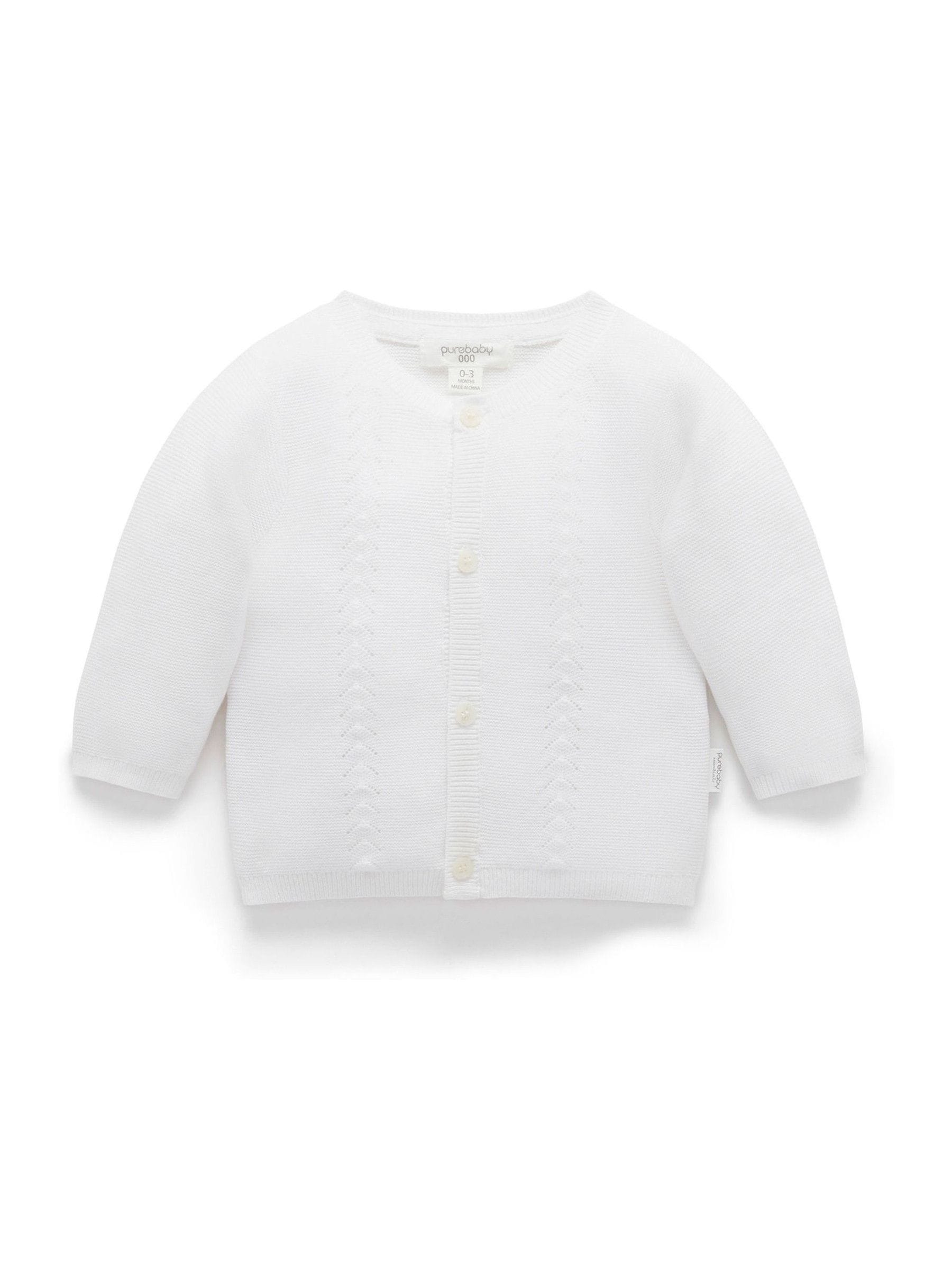 Dsiney Kidz - Purebaby White Layette Cardigan image 1