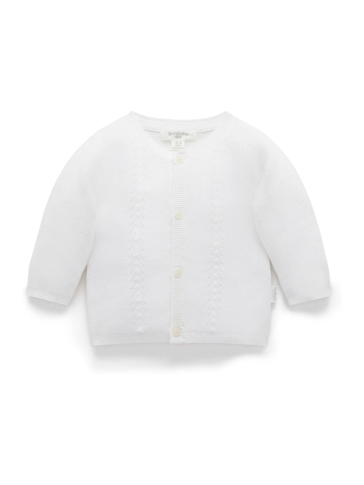 Dsiney Kidz - Purebaby White Layette Cardigan image 1