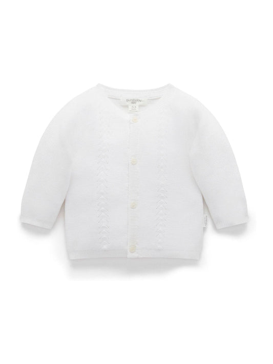 Dsiney Kidz - Purebaby White Layette Cardigan image 1