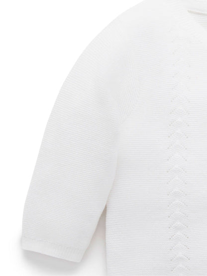 Dsiney Kidz - Purebaby White Layette Cardigan image 2