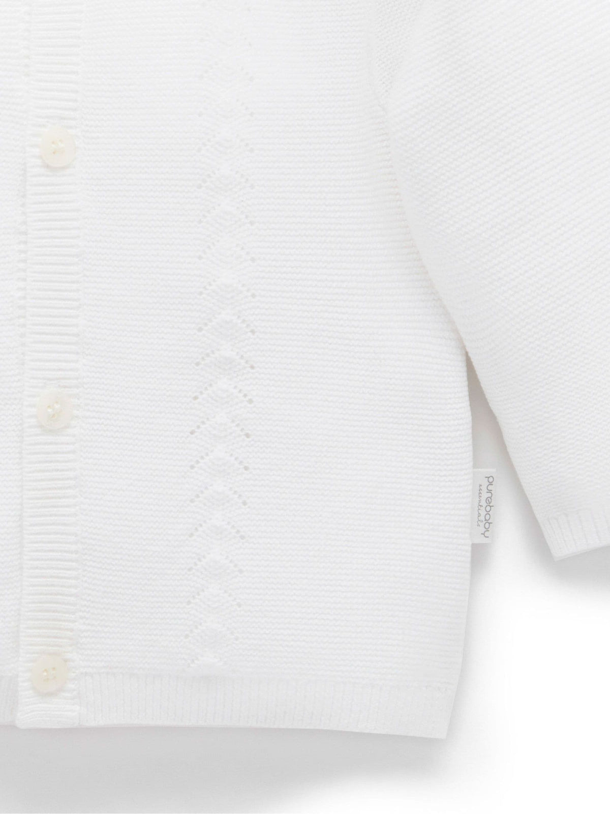 Dsiney Kidz - Purebaby White Layette Cardigan image 3