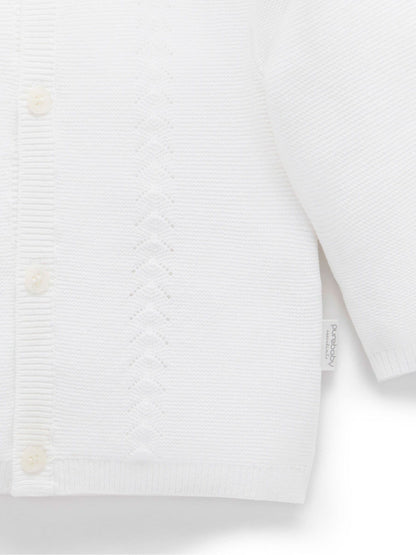 Dsiney Kidz - Purebaby White Layette Cardigan image 3