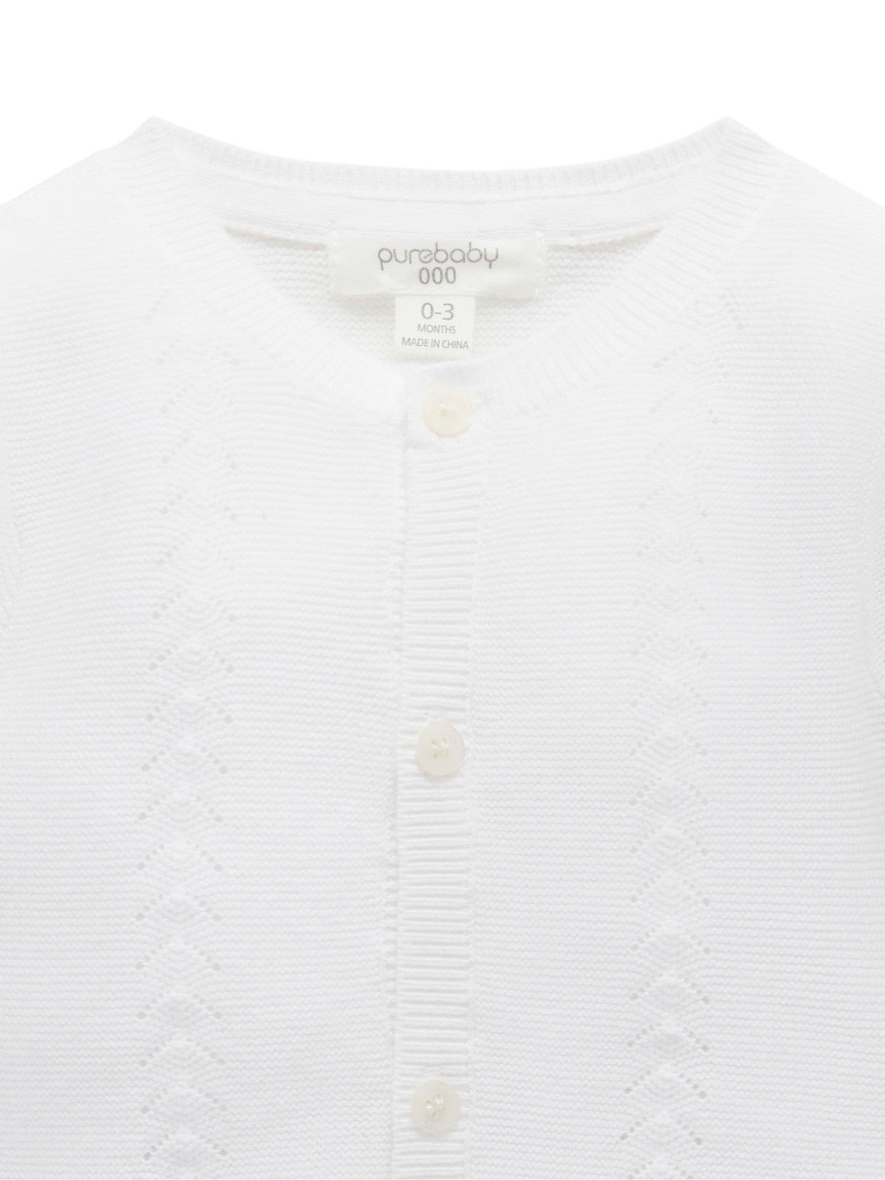 Dsiney Kidz - Purebaby White Layette Cardigan image 4