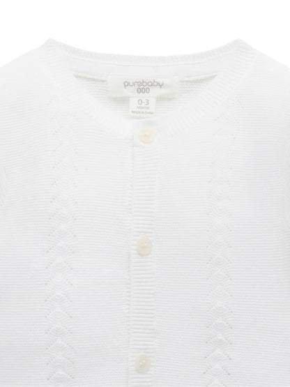 Dsiney Kidz - Purebaby White Layette Cardigan image 4