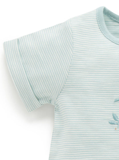 Purebaby Green Koala Shortie Romper image 2