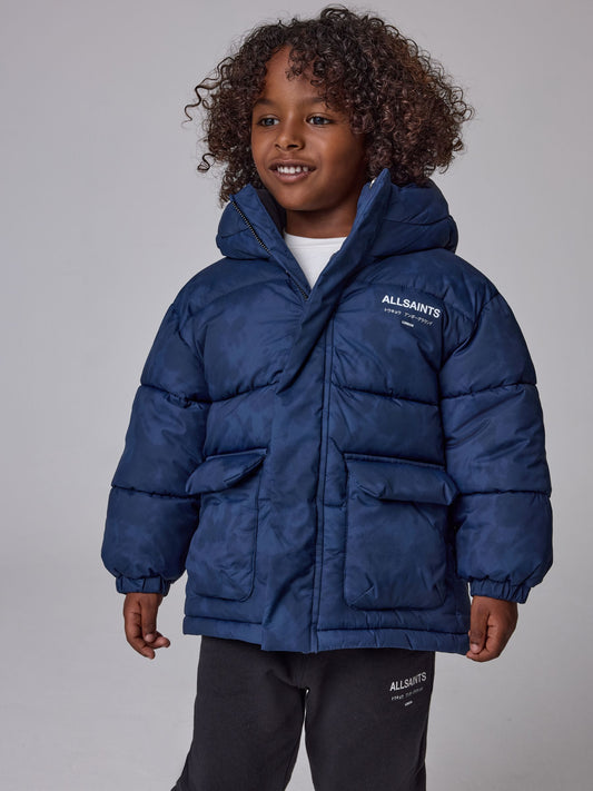 smALLSAINTS Navy Underground Washed Parka Coat - image 1