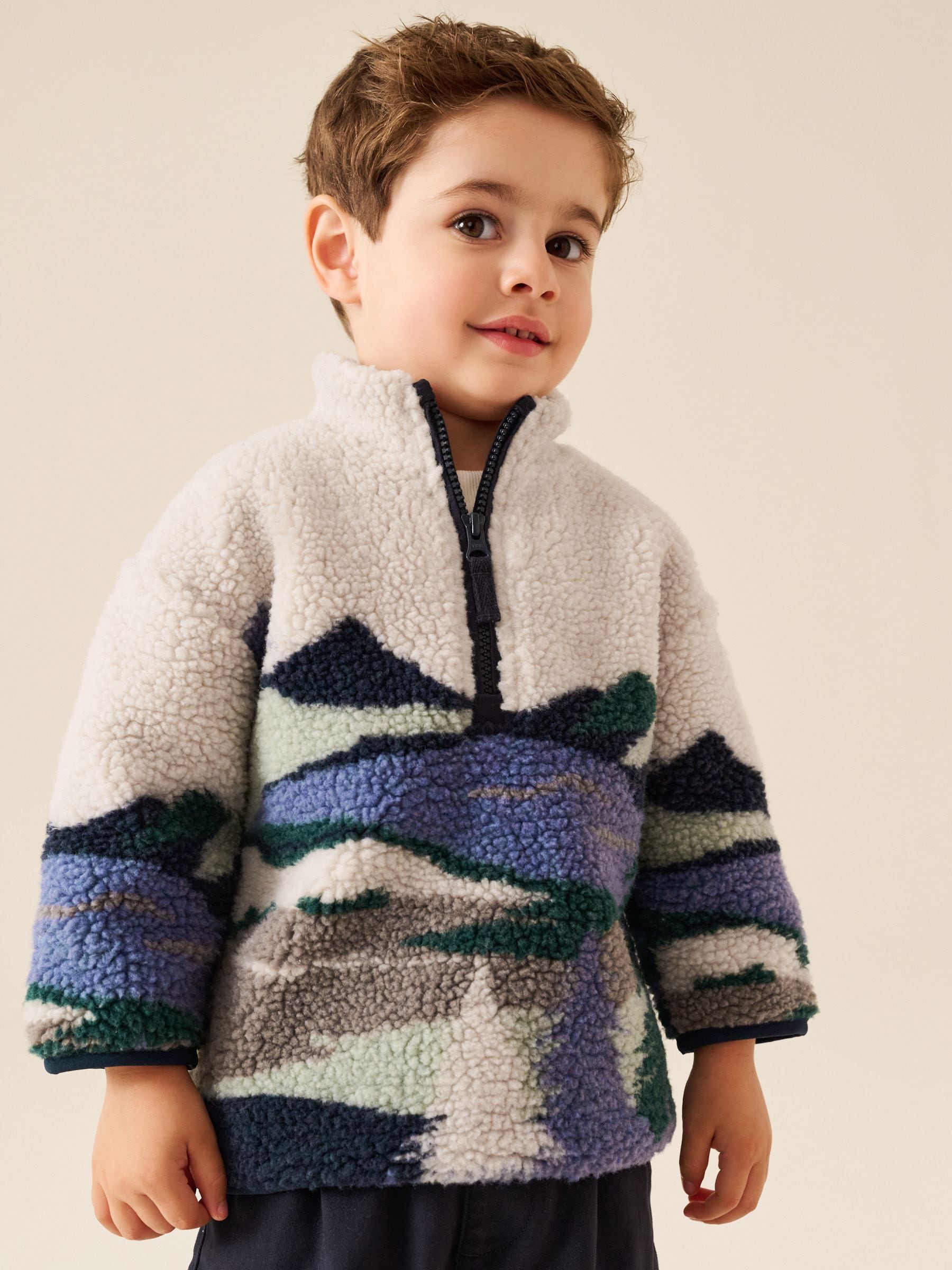 Dsiney Kidz - Blue Moutain Zip Neck Fleece (3mths-7yrs) image 1