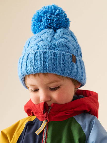 Dsiney Kidz - Bright Blue Cable Knit Pom Hat (1-16yrs) image 1