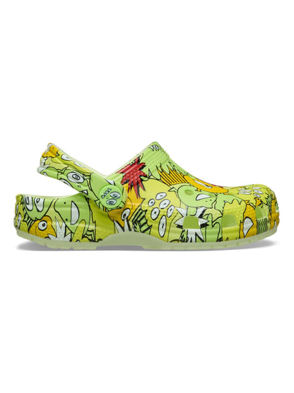 Crocs Yellow Toddler Classic Glow Monster Camo Clogs image 1
