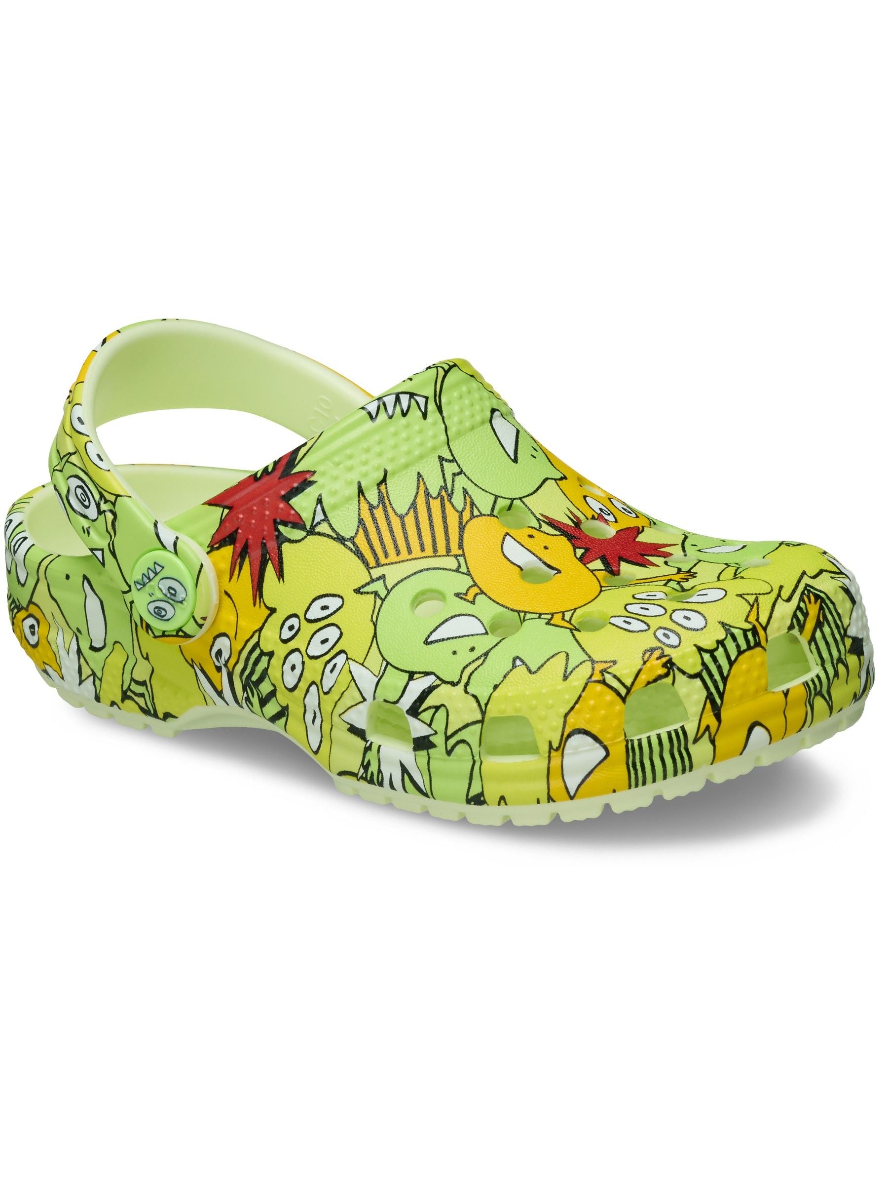 Crocs Yellow Toddler Classic Glow Monster Camo Clogs image 2