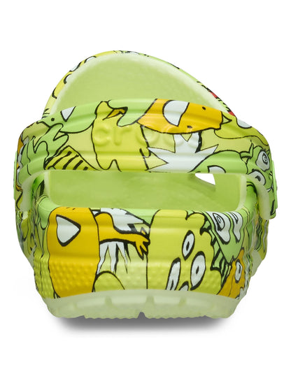 Crocs Yellow Toddler Classic Glow Monster Camo Clogs image 4