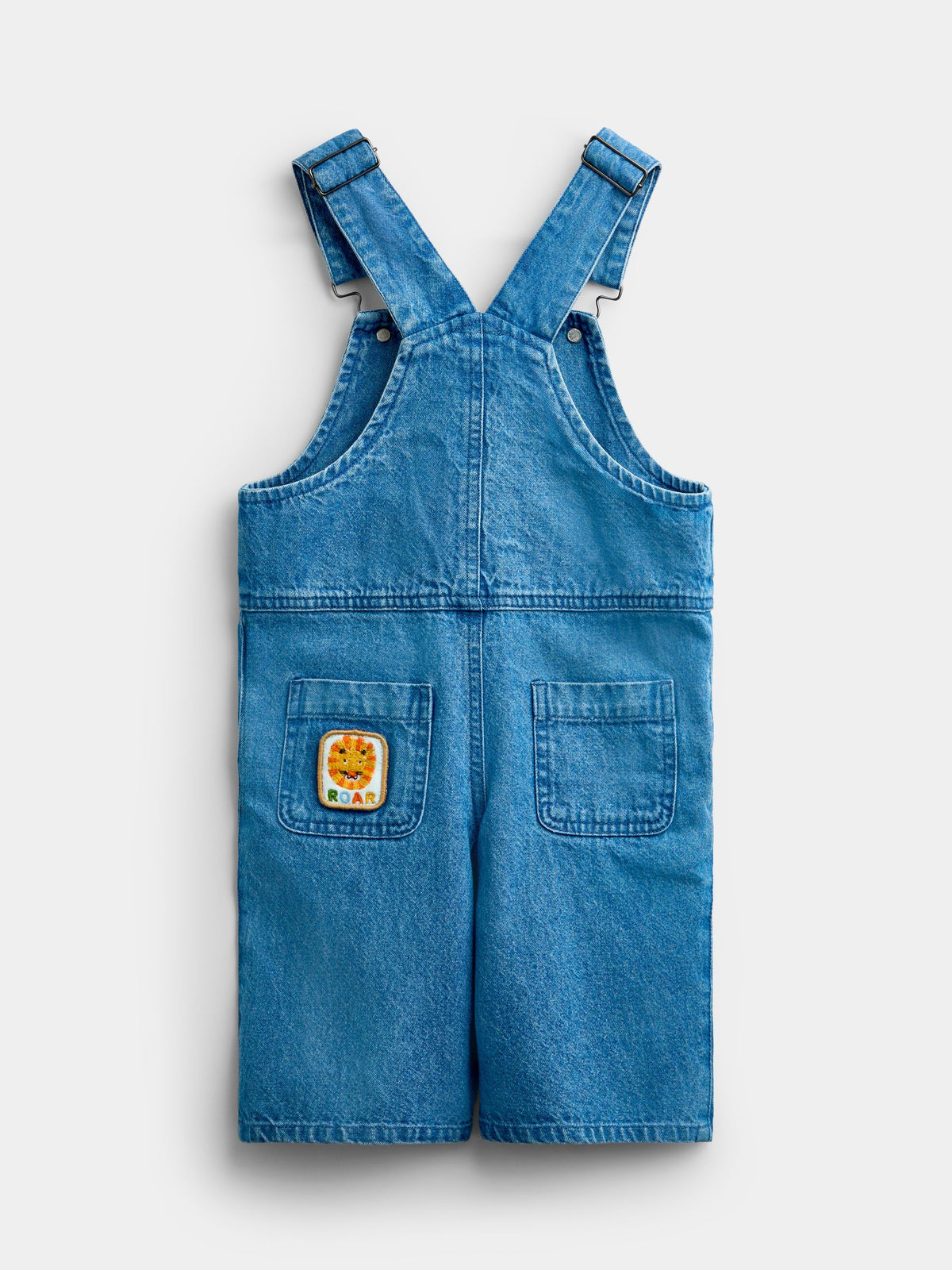 Dsiney Kidz - JoJo Maman Bébé Blue Safari 2-Piece Badge Dungaree & T-Shirt Set image 5