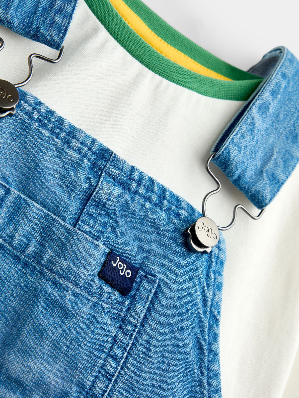 Dsiney Kidz - JoJo Maman Bébé Blue Safari 2-Piece Badge Dungaree & T-Shirt Set image 6