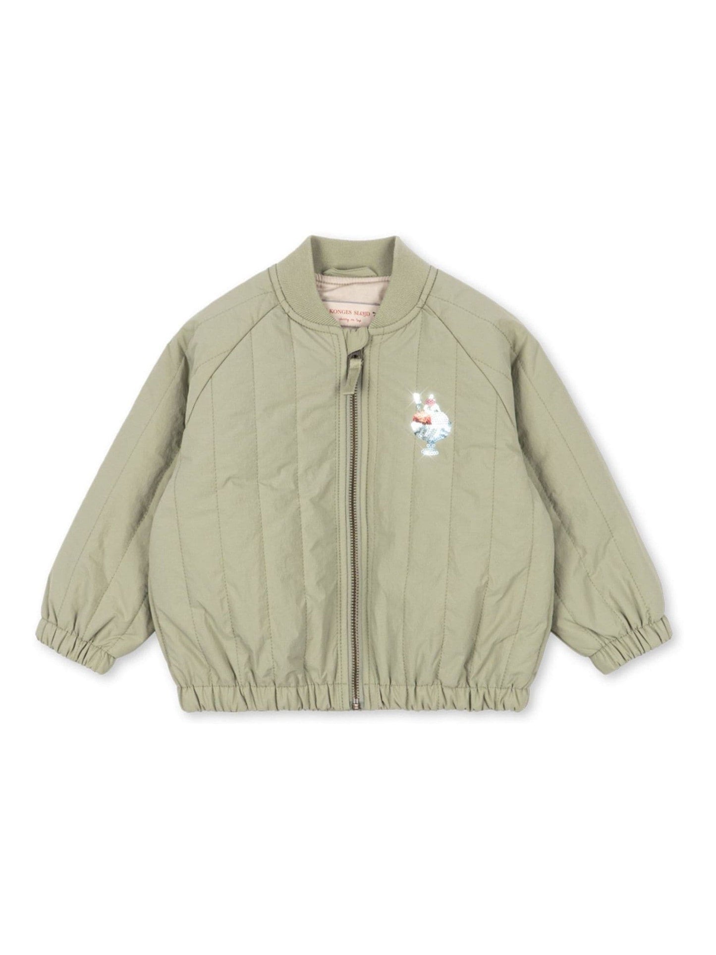 Dsiney Kidz - Konges Sløjd Green Juno Sequin Ice Back Graphic Bomber Jacket image 1