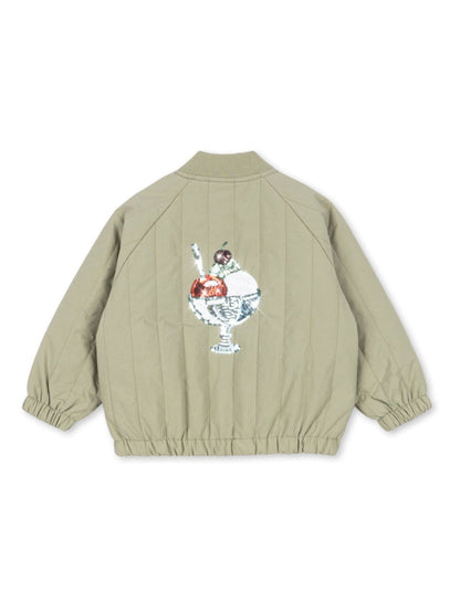 Dsiney Kidz - Konges Sløjd Green Juno Sequin Ice Back Graphic Bomber Jacket image 2