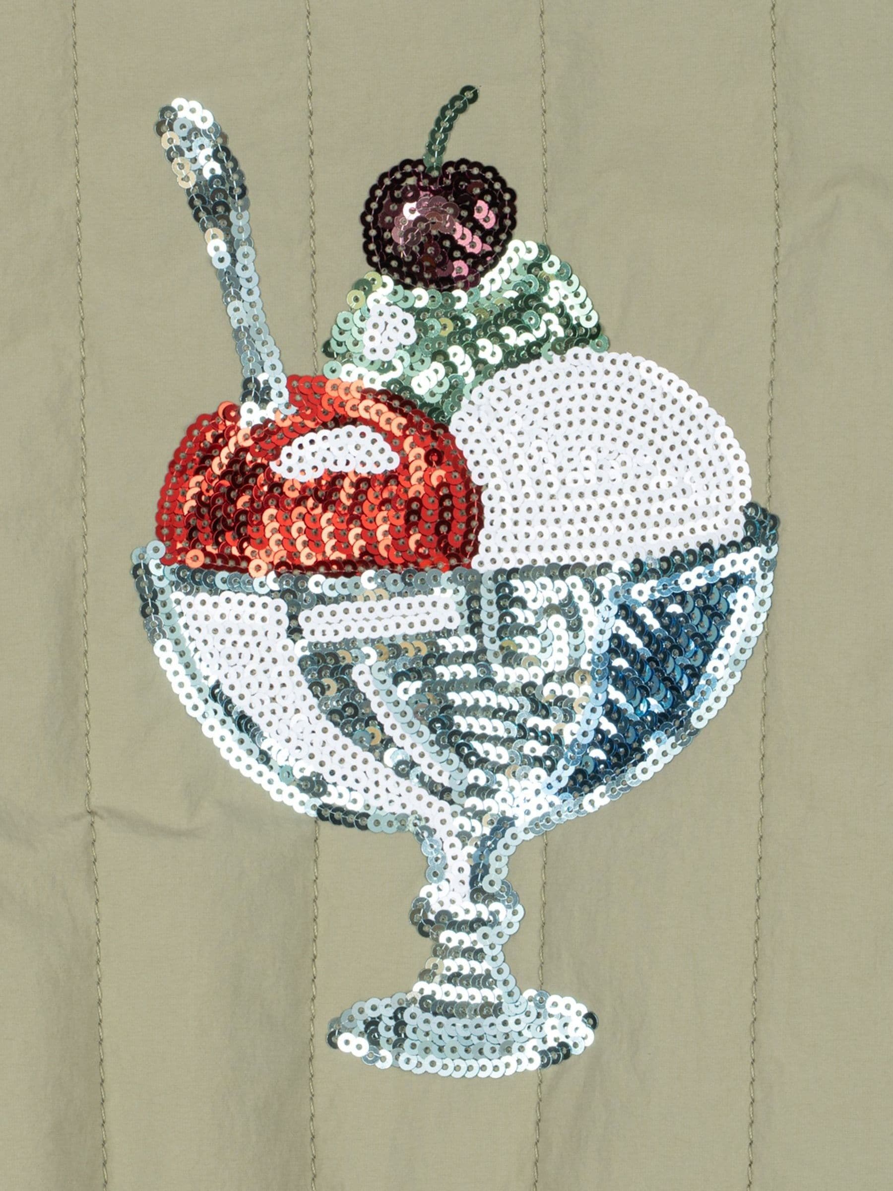 Dsiney Kidz - Konges Sløjd Green Juno Sequin Ice Back Graphic Bomber Jacket image 3