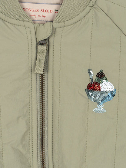 Dsiney Kidz - Konges Sløjd Green Juno Sequin Ice Back Graphic Bomber Jacket image 4