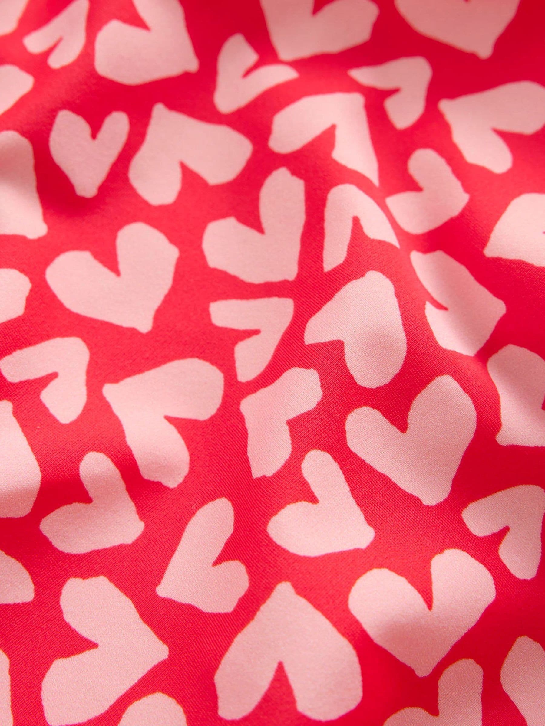 Boden Red Heart Ruched Tankini Set image 3